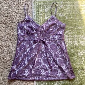 Teenie Weenie Vinrage Y2K Lace Tank Top